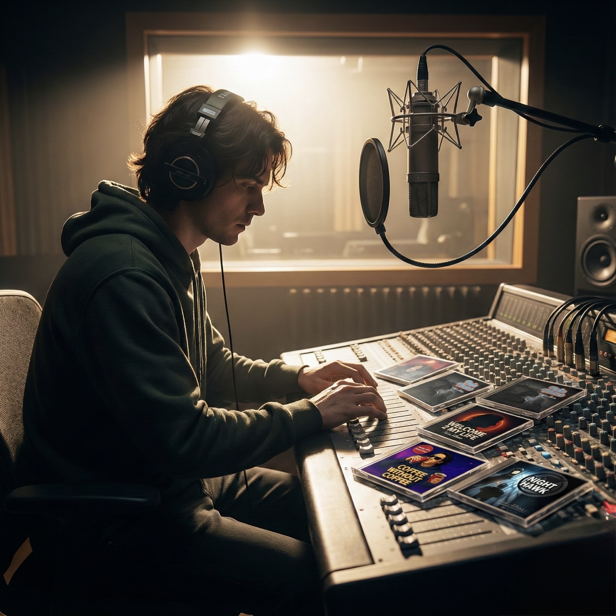 Han Altena in the studio